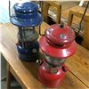 Image 3 : 2 Coleman Lamps -Red #200 + Blue 321A
