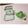 Image 1 : Depression Butter Dish and Juicer Dishes (RARE)