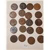 Image 2 : 20 British Large Pennies