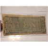 Image 2 : 1864 Original $10 Confederate Bank Note