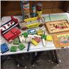 Image 1 : Lot of Wooden Building Items Partial Tinker Toys and Child's Vintage Building Set