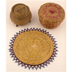 Vintage Pine Needle Baskets