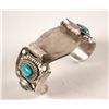 Image 1 : Navajo Watch Bracelet with Turquoise