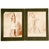 Image 1 : Two Mounted Studio Photographs of a Native American, c.1880s