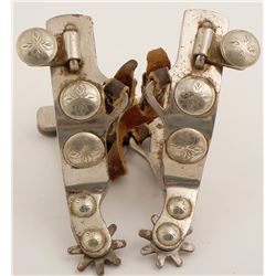 Silver Overlaid Spurs