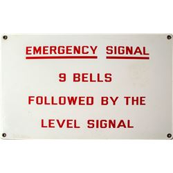 Emergency Signal Sign