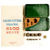 Image 1 : Small Weight Set inside Original California Gold Scale Tin