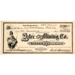 Aztec Gold and Silver Mining Company Stock Certificate