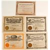 Image 1 : Five Warren District Stock Certificates