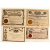 Image 1 : Four Different Graham County Stock Certificates
