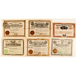 Six Different Maricopa County Stock Certificates