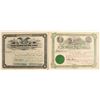 Image 1 : Two Golconda District Stock Certificates