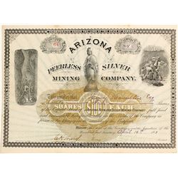 Arizona Peerless Silver Mining Company Stock Certificate