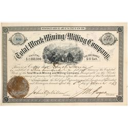 Total Wreck Mining & Milling Company Stock Certificate