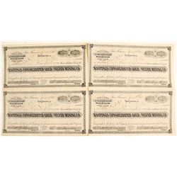 Hastings Consolidated Gold & Silver Mining Company Stock Certificates