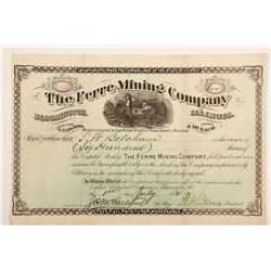 Ferre Mining Company Stock Certificate