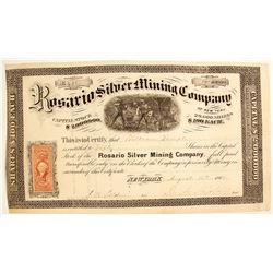 Rosario Silver Mining Company Stock Certificate