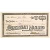 Image 1 : Cincinnati Mining Company Stock Certificate