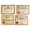 Image 1 : Four Different Plomosa District Stock Certificates