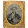 Image 1 : Tintype of Miner Holding Two Ingots