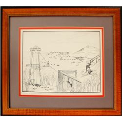 Cripple Creek Mining Scene by Pegler