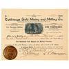 Image 1 : Dahlonega Gold Mining & Milling Company Stock Certificate 3