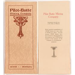 Pilot-Butte Mining Co. Prospectus