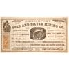 Image 1 : Bridgeport Gold & Silver Mining Co. Stock Certificate, Reese River, Nevada, 1865