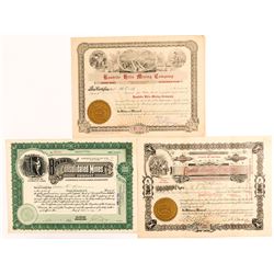 Rawhide and Bovard Mining Stock Certificates