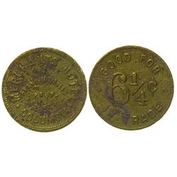 Merchants Hotel Token (Columbia, Nevada)