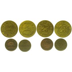 Four Winnemucca, Nevada Tokens