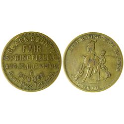 Clark County Fair Token, Springfield, Ohio