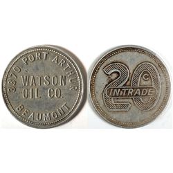 Watson Oil Co. Token, Beaumont, TX