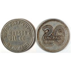 Watson Oil Co. Token, Beaumont, TX