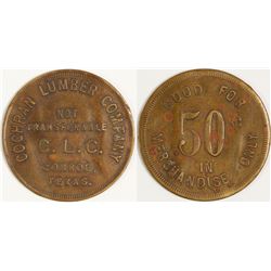 Cochran Lumber Co. Token, Conroe, TX