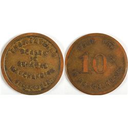 Chas. Jatzlau Token, Fedor, TX