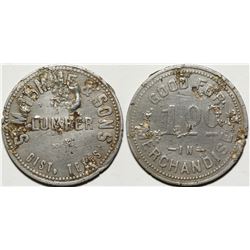 S. M. Tomme & Sons Lumber Token, Gist, TX