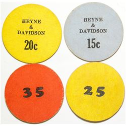 Heyne & Davidson Tokens, Glen Flora, TX