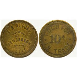 E. B. Alford Token, Henderson, TX