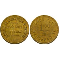Downs-Ellington-Trotti Token, Lees Mill, TX