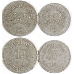 AA Castleberry Tokens, Longview, TX (2)