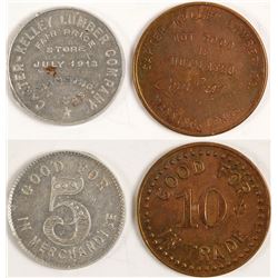 Carter Kelley Lumber Tokens, Manning, TX