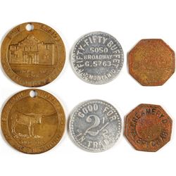 Three San Antonio, TX Tokens