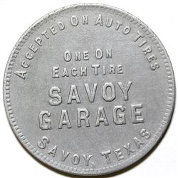 Savoy Garage Token, Savoy, TX