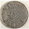 Image 1 : Hanson's Bakery Token, Sherman, TX
