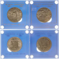 Nevada Centennial Silver Medals