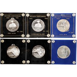 Nevada Centennial Silver Medals