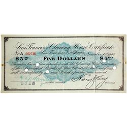 San Francisco Clearing House Certificate
