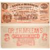 Image 1 : $1 Advertising Note Dr. J. H. McLean's Liver Balm