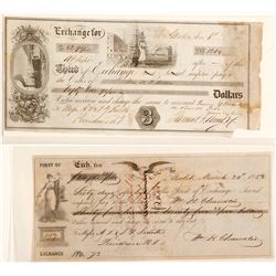 Two 1850s  Mobile Exchanges